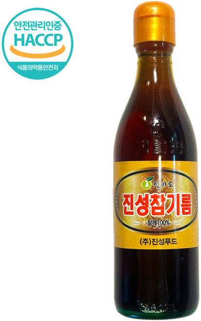 신비로 진성푸드 참기름 참깨100% 해썹, 350ml, 1개