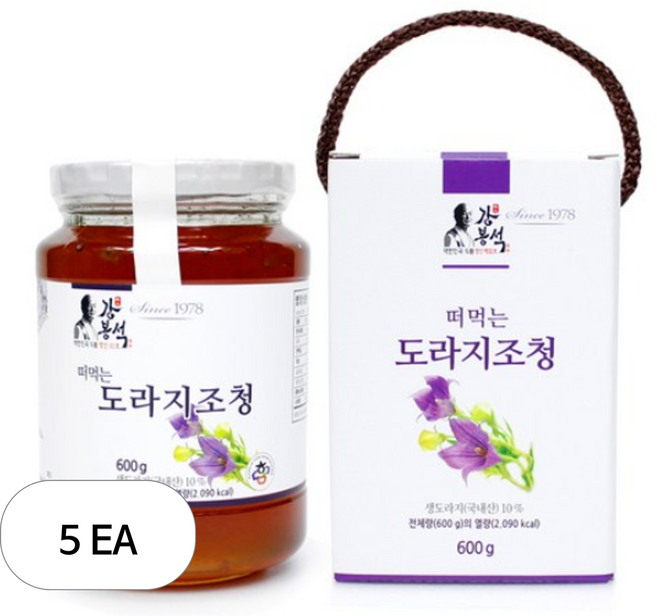 강봉석 명인도라지조청, 600g, 5개