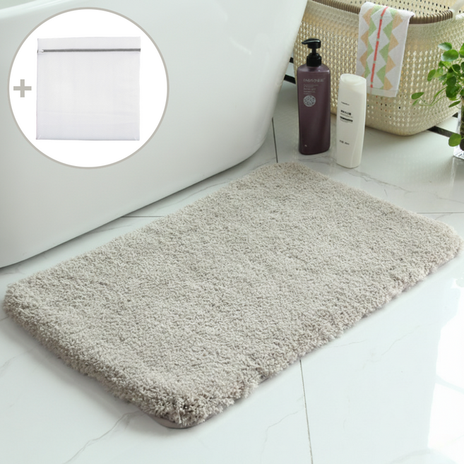 샌프란시스 흡수력 좋은 뽀송한 호텔용 욕실 발매트, 그레이
