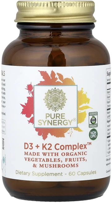Pure Synergy D3 + K2 Complex™ 캡슐 60정, PureSynergyD3K2Complex캡슐60정 - 쿠팡