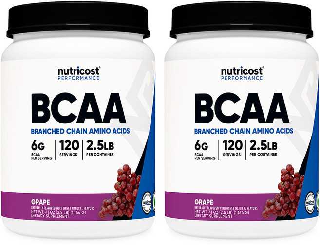 BCAA 파우더 120회분 포도맛 2병, 2개