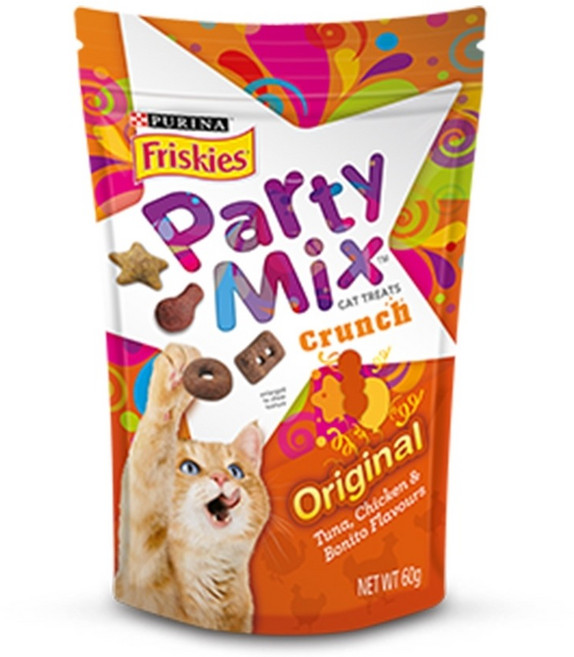 Friskies 喜躍 PartyMix 香酥餅 60g 貓零食, 1包, 經典原味