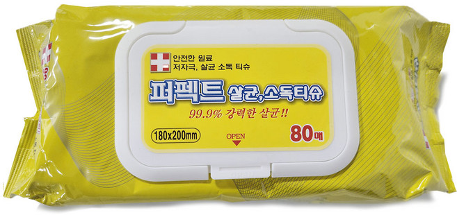 케어메이트 퍼펙트 살균소독 물티슈, 80매, 1개