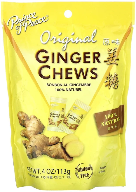 프린스오브피스 진저 츄 오리지널 113g, 28정, 4개 - 쿠팡