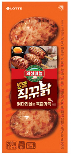 롯데 의성마늘 직꾸닭, 200g, 1개