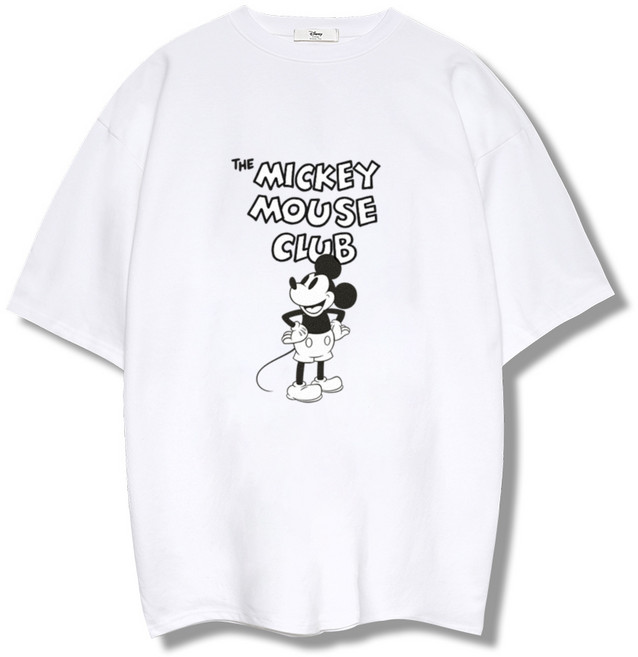 일루소 디즈니 미키마우스클럽 특양면 반팔 티셔츠