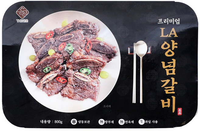 THE곧은 LA양념갈비 800g, 4개