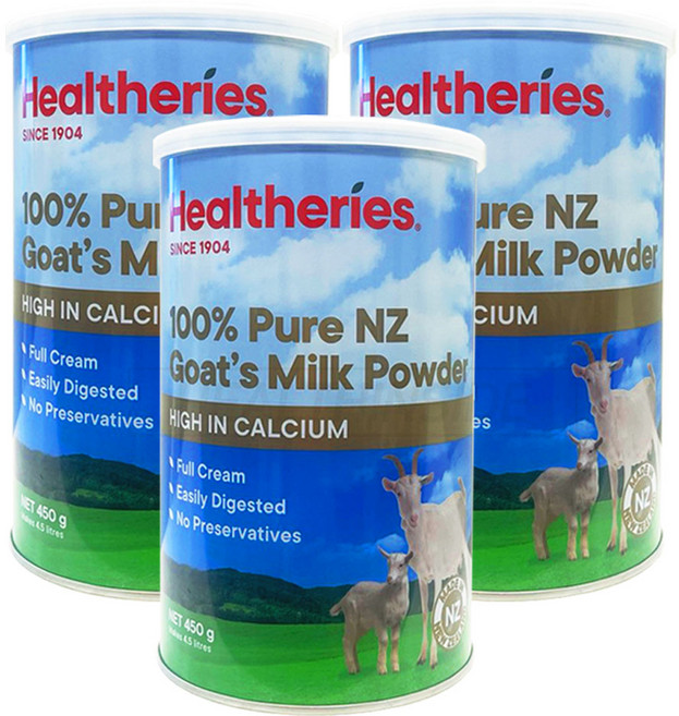 뉴질랜드 100% 산양유 단백질분말 초유단백질 고트밀크 파우더 칼슘 450g X3통, 3개