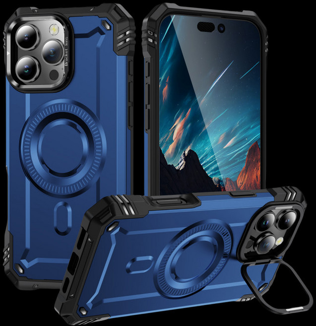 犀牛盾 軍規防摔 鏡頭支架 磁吸手機殼 適用於iPhone 16 15 14 13 12 Promax 蘋果11 手機保護殼