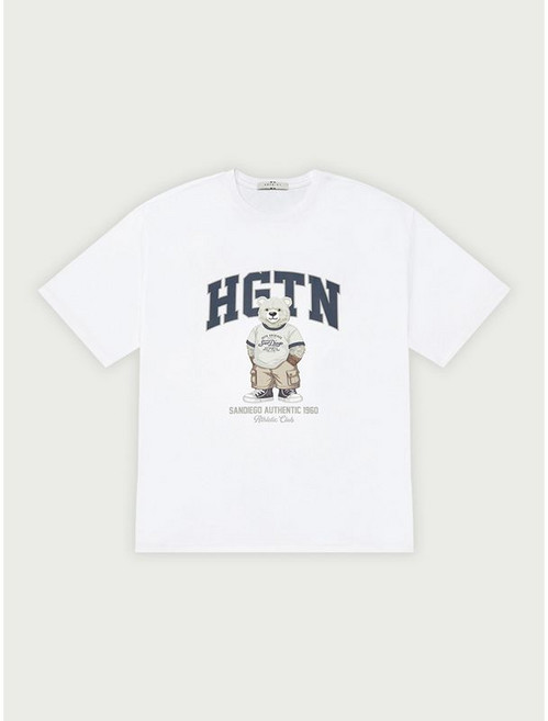 행텐 공용 피즐리베어 오버핏 반팔 티셔츠 001 10520-031-404-31