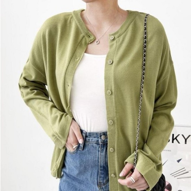 여자 여성 니트 심플 여성니트 여자가디건 여름 니트가디건 루즈핏 가디건 긴팔 카디건