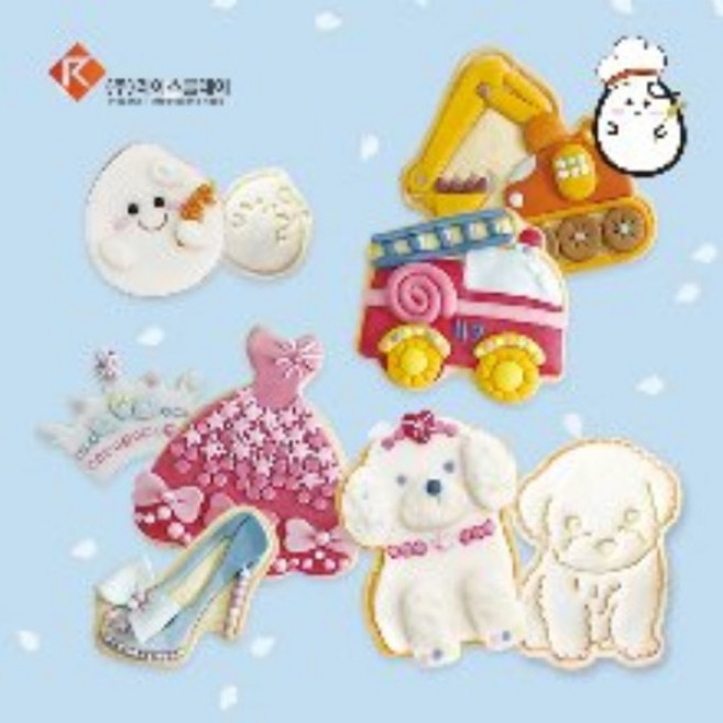 라이스클레이 쌀이랑놀자 쿠키꾸미기 1인세트, 1세트