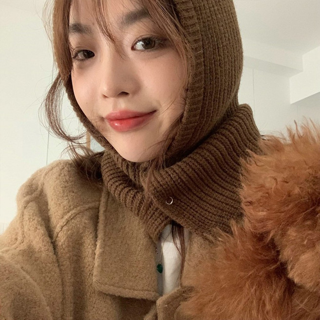 똑딱 투버튼 단추 바라클라바 후드모자 9 color