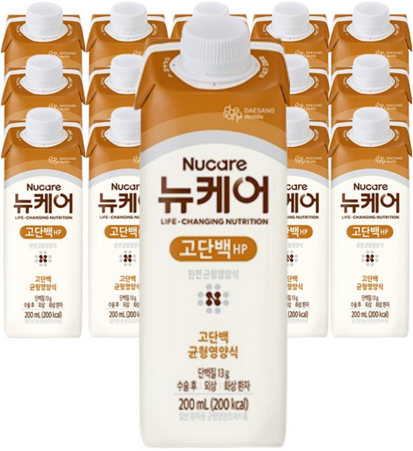 뉴케어 고단백 HP 하이프로틴 환자 노인 균형영양식 아침간편식, 200ml, 15개