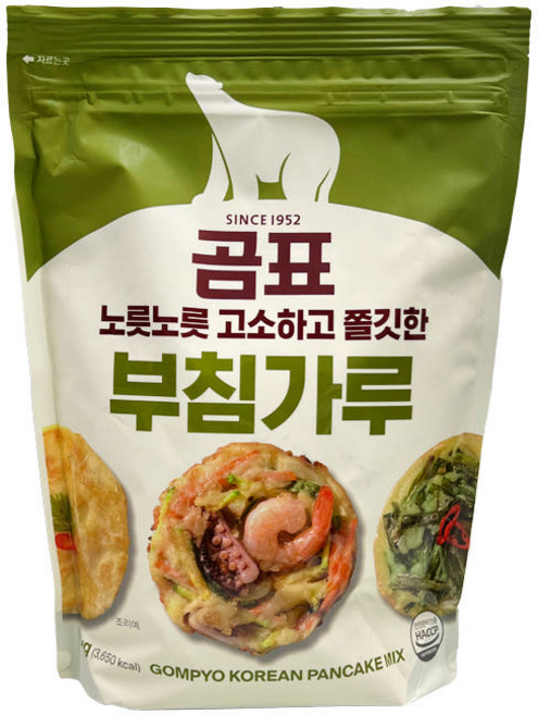 곰표 부침가루 소용량 지퍼백 구성, 1kg, 3개
