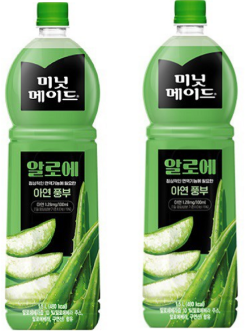 미닛메이드 알로에, 1.5L, 12개