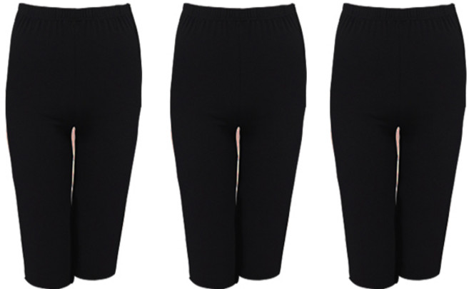 2+1 국산 면 스판 7부 여성용 레깅스