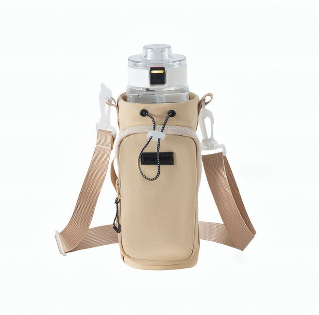 원웨이 올인원 텀블러 크로스백 가방, 1개, 베이지