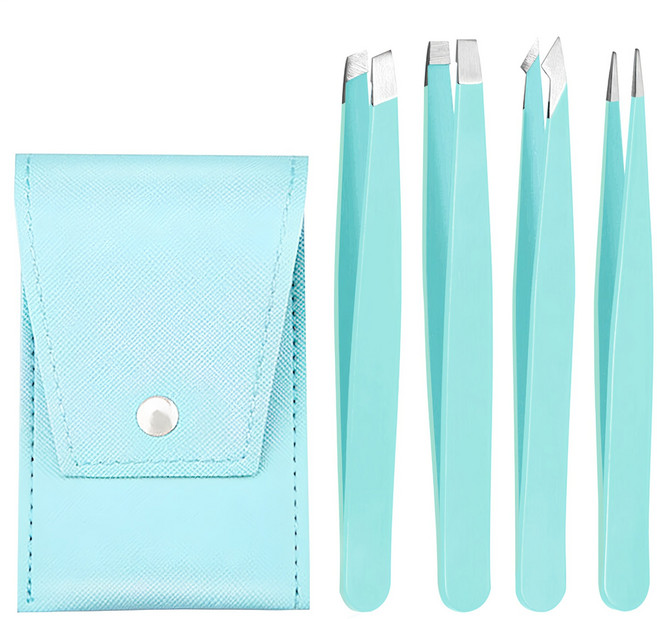 모나코올리브 초정밀 족집게 4종, 스카이, 1세트