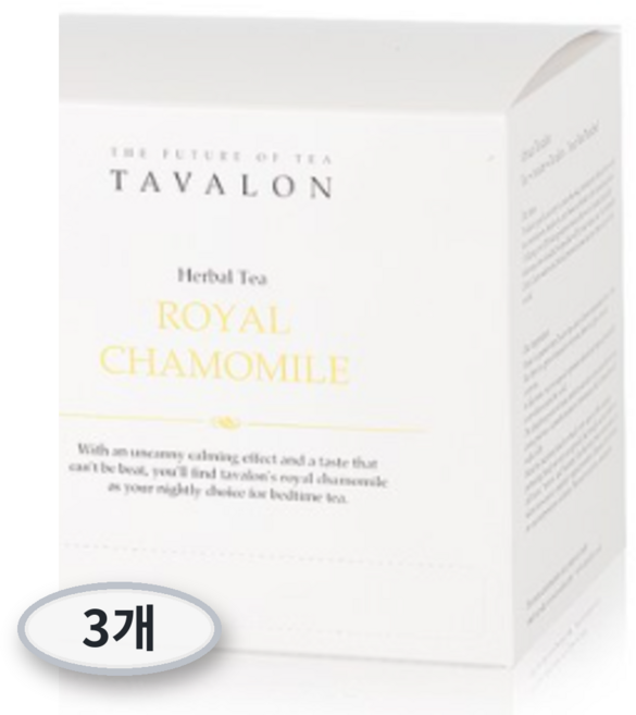 타바론 로얄 캐모마일 허브차 15개, 1.5g, 3개, 15개입