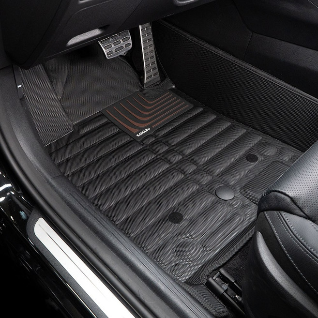 카마루 5D 입체매트 1열+2열 풀세트 자동차 카매트, 블랙, 1열+2열+3열