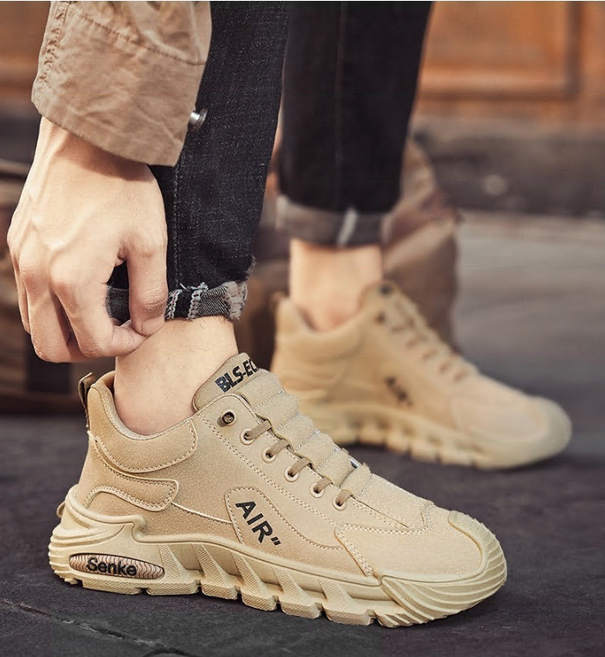 Connect LINK 남성용 AIR 미끄럼방지 방진 작업화 슬립온 패션 스니커즈