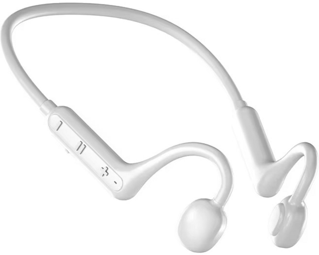 소리증폭기 음성 증폭기 난청보청기 Xiaomi 뼈 전도 무선 헤드셋 방수 목 착용 블루투스 고출력 스테레오 사운드 부팅 168 시간, [02] White, 1개