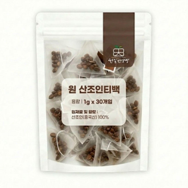 천일한약방 볶은 원 산조인차 티백, 1g, 30개