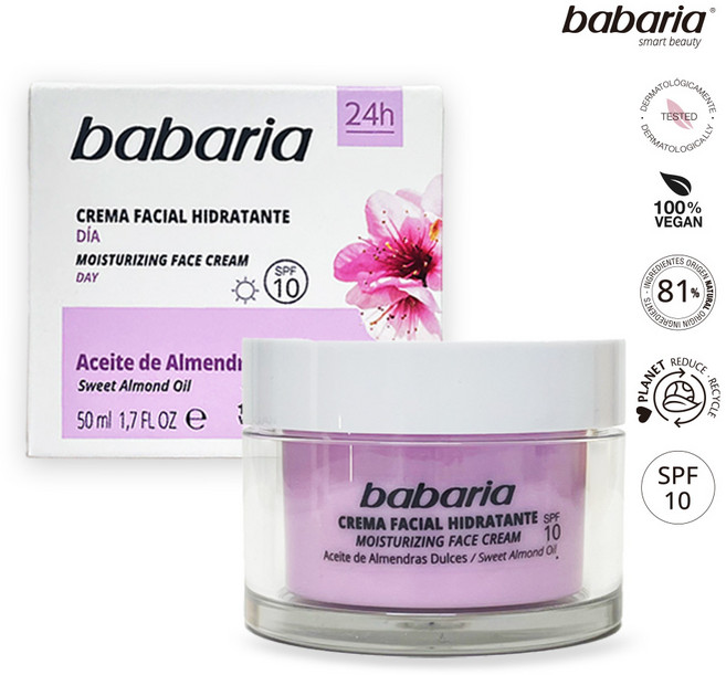 [바바리아] 스위트 아몬드 오일 모이스처라이징 페이스 크림 50ml, 1개