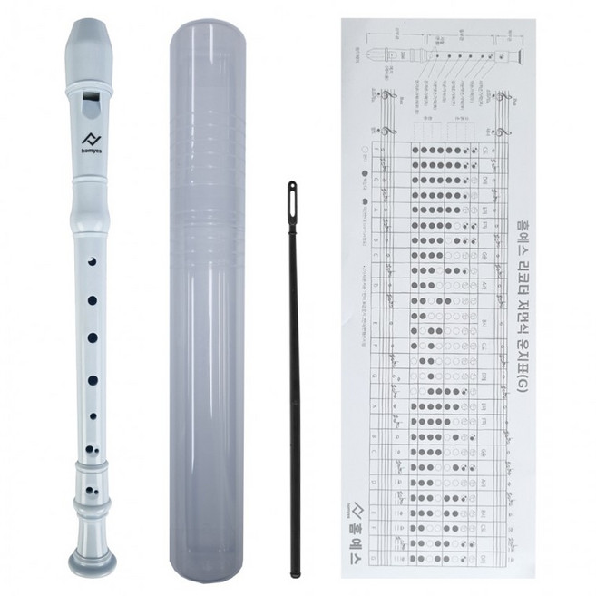 홈예스 소프라노 2단 분리 리코더 저먼식+3종 풀패키지 10개, 핑크
