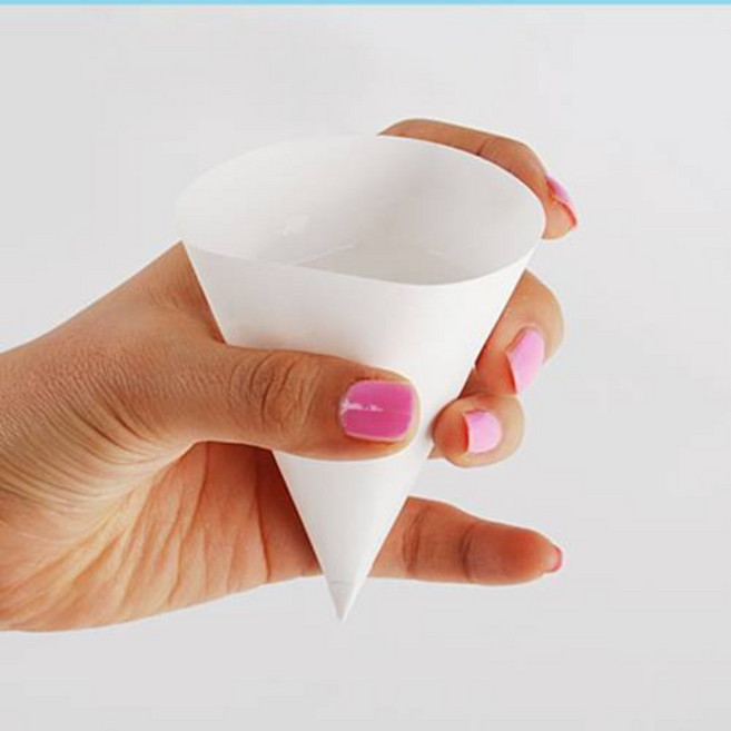 100% 천연펌프 일회용 원뿔컴 열린컵 생수컵 고깔컵 2000장