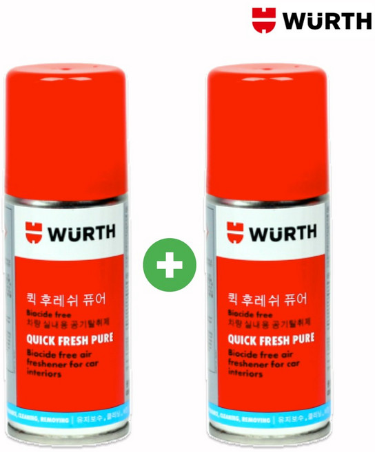 뷔르트 퀵 후레시 퓨어 에어컨 탈취제, 2개, 1개입, 100ml