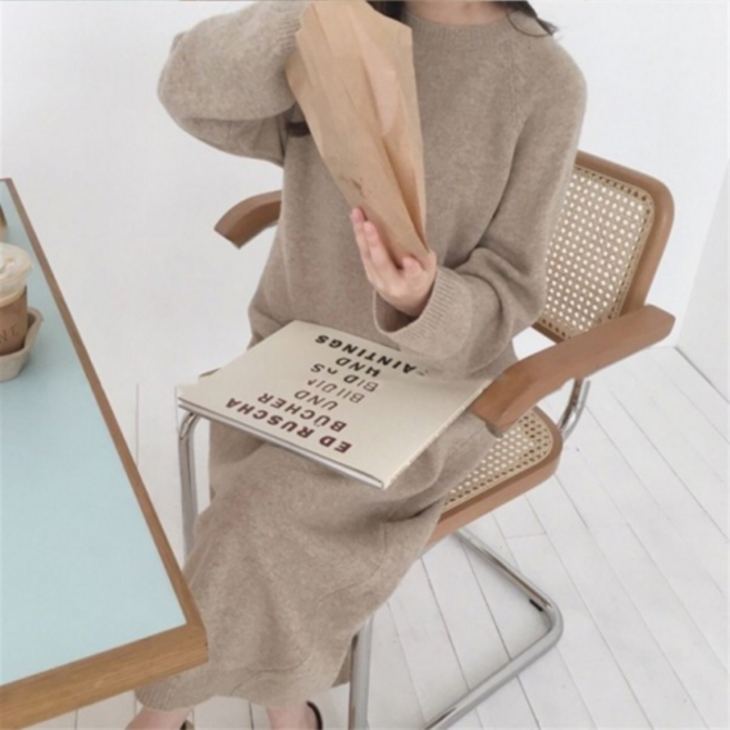 [오앤디샵] [위드기프트] 니트원피스 따수미 도톰 롱롱