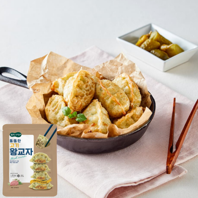 엄지 엄지척 왕교자만두 맛있는 대용량, 1.05kg, 8개