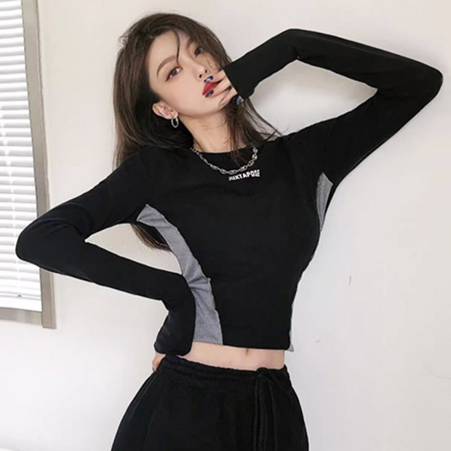 메이킹유 WA8669라인크롭티