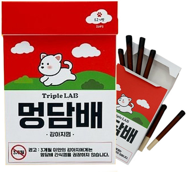 멍담배 소고기맛 20p 유통기한 9월19일까지, 127g, 1개