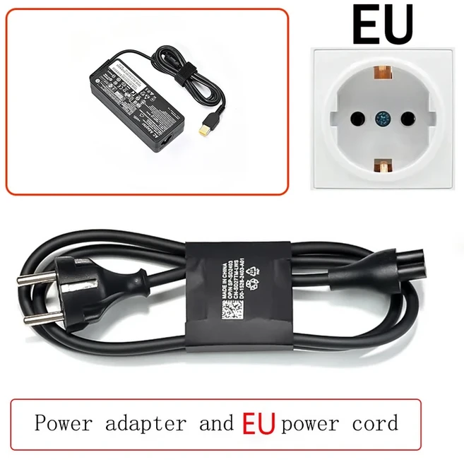 레노버 씽크패드 X1 북 B40 G50 에센셜용 AC 어댑터 90W 20V 4.5A USB 핀 OT-APB03 충전기, 05 EU