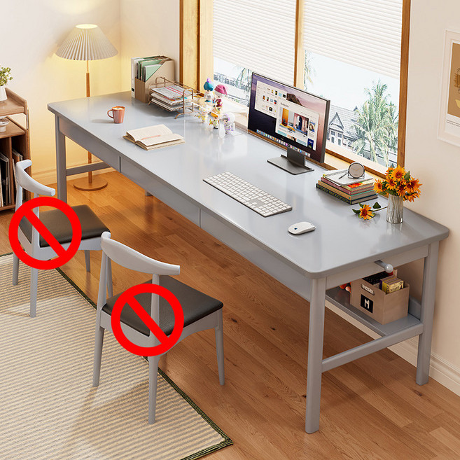 2인테이블 의자포함 화이트 160x60x75cm 오크 라운드 호두색, D. 회색 긴 책상, A. 160x60x75 cm, D. 그레이 긴 책상 (전실목)