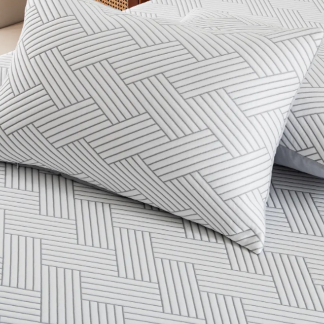 듀라론 쿨매트 자자데코 침대 냉감패드 침대패드, 화이트