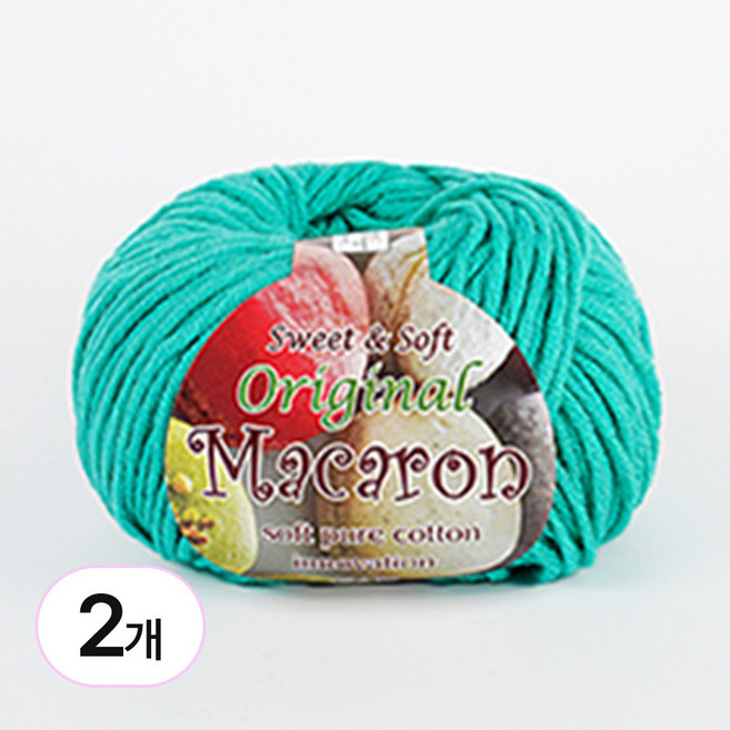 바토니팅 마카롱실 2P 마카롱 뜨개실 털실, 029 파라다이스, 2개