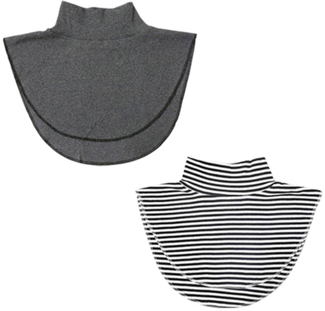 리츠제이 남녀공용 목만있는 면 페이크 목폴라 1+1