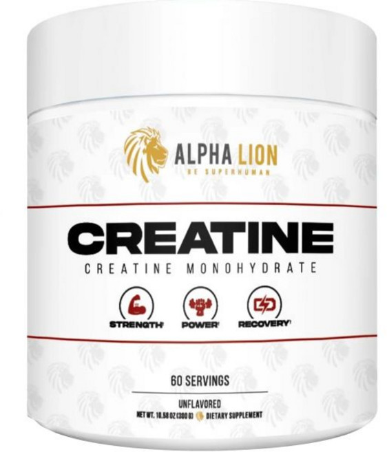 보충제 분말 크레아틴 알파 라이온 모노하이드레이트 파우더 1회 제공량 5000mg 5g 근력 파워 운동 능력 순수 지원 60인분 무향, 알파 라이온 크레아틴 모노하이드레이트 파우더 1회 제공, 1개, 300g