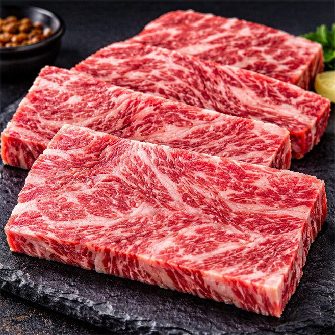 소들녘 1++등급 마장동 투뿔한우 꽃갈비살, 1개, 200g