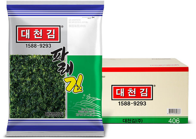 대천김 파래김 20g, 30개