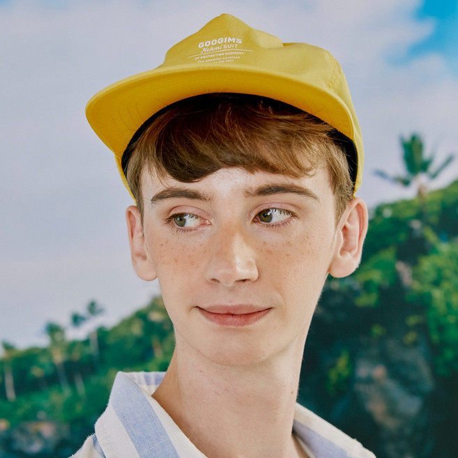 구김스 방수 워터 서퍼 서핑 로고캡, D type, 옐로우(YELLOW)