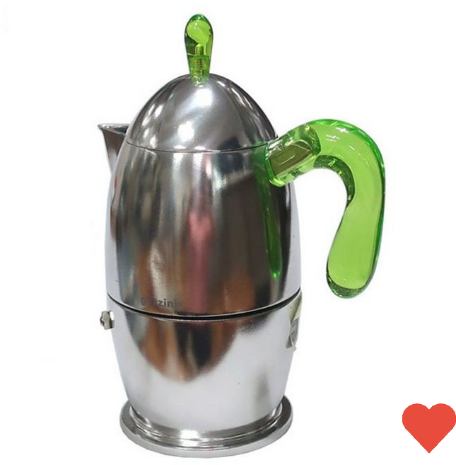 니 커피 메이커 수증기 증류 포트 그린 hot*1625ZA, 1개