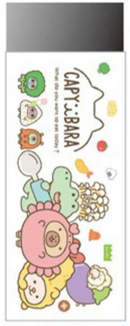 CAPY:BARA 水豚造型橡皮擦, 1個, 白色