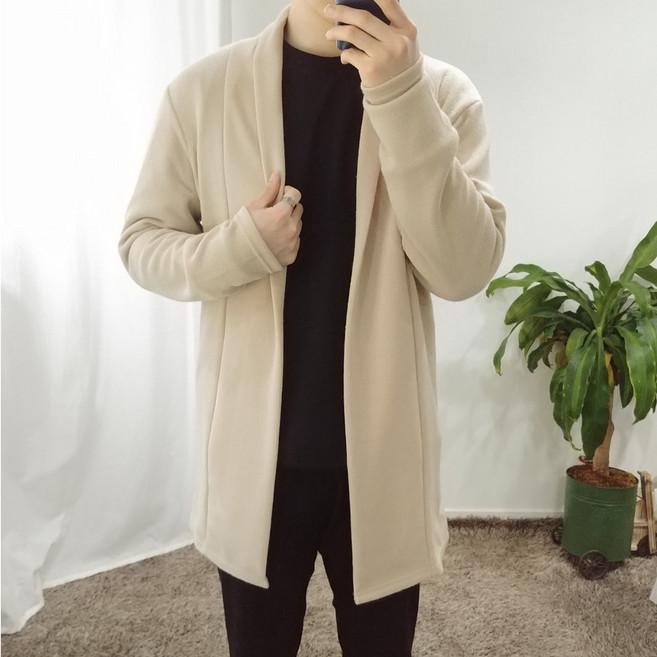 인스타일 남자 오픈 숄카라 오버핏 롱가디건(6COLOR)