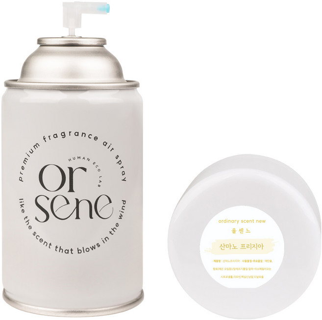 올센느 프리미엄 니치향수 방향제 자동분사기 리필 캔 산마노 프리지아, 250ml, 3개