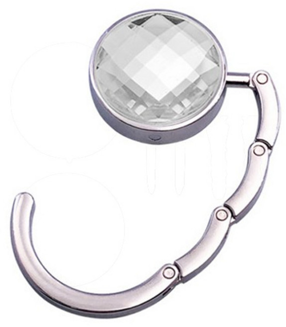 휴대용 소품 가방걸이 책가방 사무실 카페 식당 핸드백 정리 수납 보관함, 실버, 1개